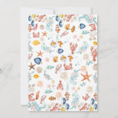 She Is a Catch Coastal theme Bridal Shower 招待状 (裏面)