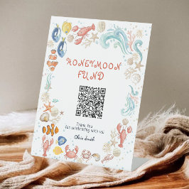 She Is a Catch Honeymoon Fund Bridal Shower 台座サイン