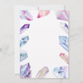 She Is A Gem Stone Crystal Birthday Invitation 招待状 (裏面)