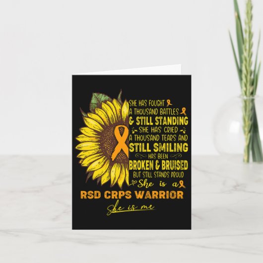 She Is A Rsd Crps Warrior She Is Me カード (正面)