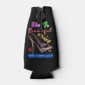 She Is Beautiful Strong Unstoppable ボトルクーラー (裏面)