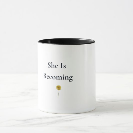 She Is Becoming Floral Coffee Mug マグカップ (中央)