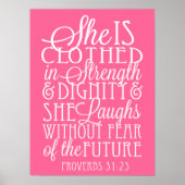 She is Clothed in Strength and Dignity Poster ポスター (正面)