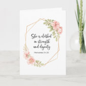 She Is Clothed in Strength & Dignity Encouragement カード (正面)