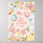 She is Clothed with Strength and Dignity Proverbs ポスター (正面)