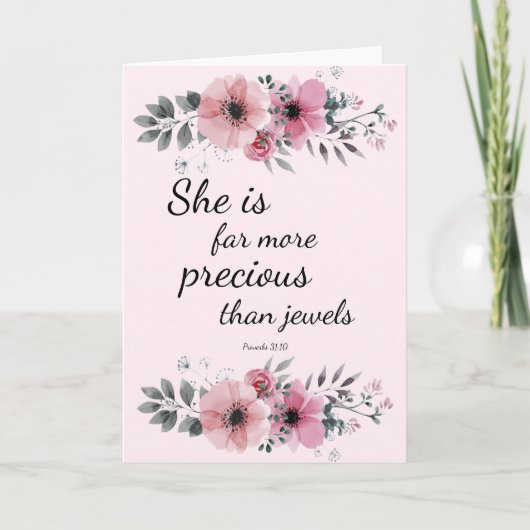 She is Far More Precious Than Jewels カード (正面)