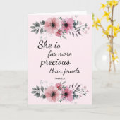 She is Far More Precious Than Jewels カード (黄色い花)