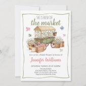 She Is Fresh Off The Market Bridal Shower 招待状 (正面)