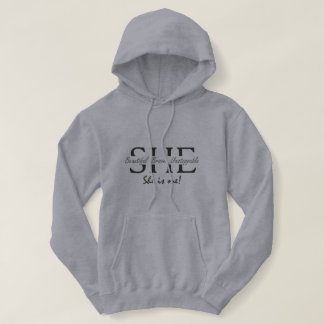 "she is me" hoodie パーカ
