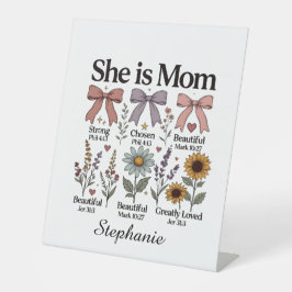 She is Mom | 信仰の台座サイン 台座サイン