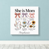 She is Mom | 信仰 キャンバス (インサイチュ (ウッドフロア))