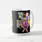 She is mom mama appreciation  コーヒーマグカップ (正面右)