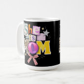 She is mom mama appreciation  コーヒーマグカップ (正面左)
