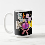 She is mom mama appreciation  コーヒーマグカップ (左)