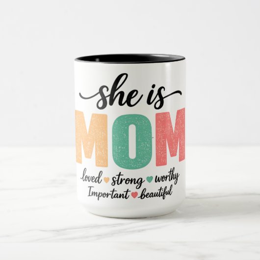 She Is Mom Mug マグカップ (中央)
