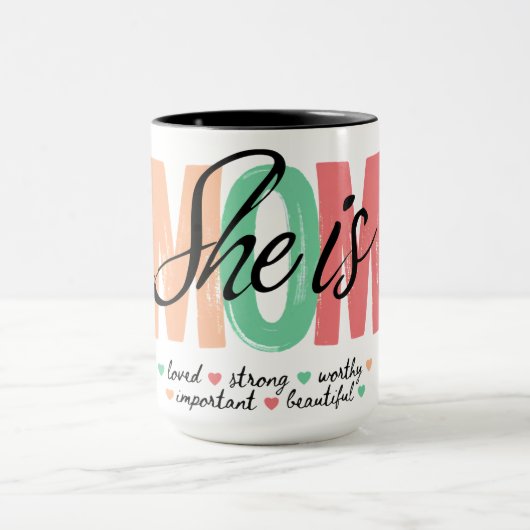 She Is Mom Mug マグカップ (中央)