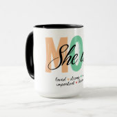 She Is Mom Mug マグカップ (正面左)