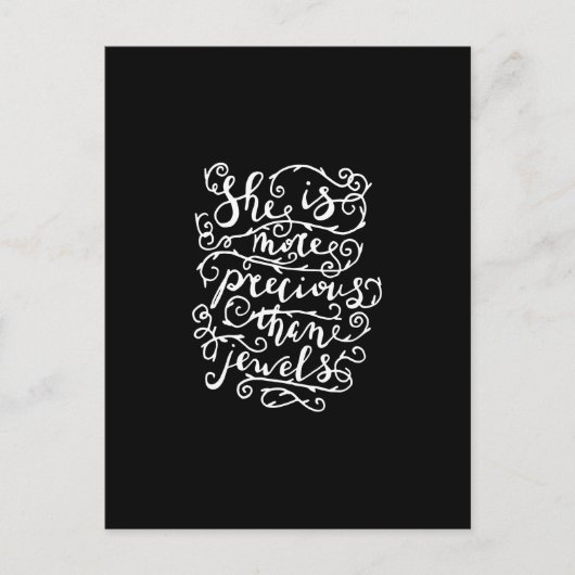 she is more precious than jewels ポストカード (正面)