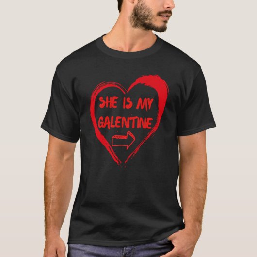 She Is My Galentine Gal Bests Friends Valentine Wo Tシャツ (正面)