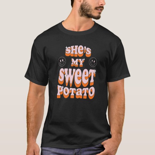 She Is My Sweet Potato I Yam Tシャツ (正面)