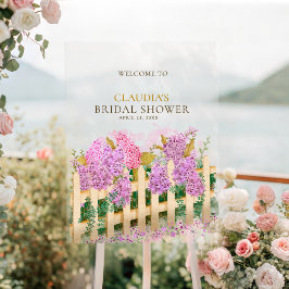 She Is Off the Market Bridal Shower Welcome アクリルサイン