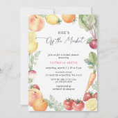 She is off the Market Farmers Market Bridal Shower 招待状 (正面)