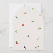 She is off the market floral bridal shower 招待状 (裏面)