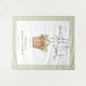 She is off the Market Sage Gingham Welcome タペストリー (正面(横))