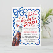 She is Ready to POP Blue Coquette Invitation 招待状 (スタンド正面)