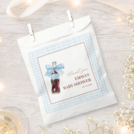 She Is Ready to Pop Blue Soda Pop Baby Shower フェイバーバッグ