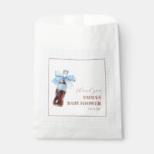 She Is Ready to Pop Blue Soda Pop Baby Shower フェイバーバッグ (正面)