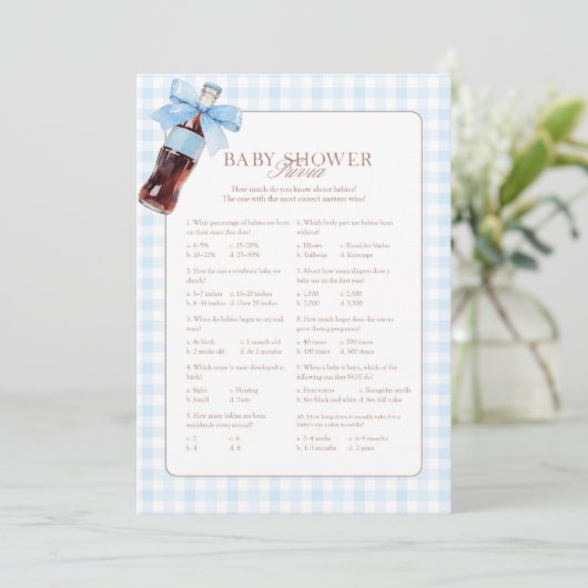 She Is Ready to Pop Blue Trivia Game Card アドバイスカード (スタンド正面)