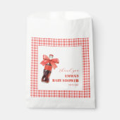 She Is Ready to Pop Red Soda Pop Baby Shower フェイバーバッグ (正面)