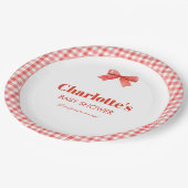 She Is Ready to Pop Red Soda Pop Baby Shower ペーパープレート (アングル)