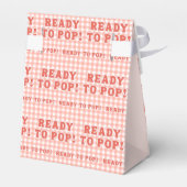 She Is Ready to Pop Retro Red Gingham Thank you フェイバーボックス (裏面サイド)