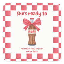 She is Ready to Pop Soda Bottle Baby Shower