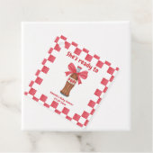 She is Ready to Pop Soda Bottle Baby Shower フェイバータグ (インサイチュ)