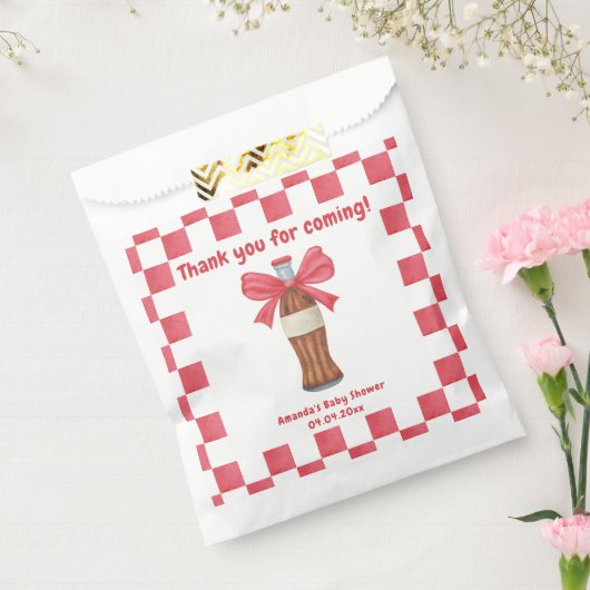 She is Ready to Pop Soda Bottle Baby Shower フェイバーバッグ (封をした状態)