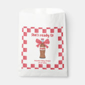 She is Ready to Pop Soda Bottle Baby Shower フェイバーバッグ (正面)