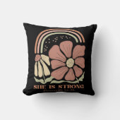 She is strong Bible Verse  クッション (正面)