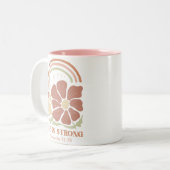 She is strong Bible Verse  ツートーンマグカップ (正面左)