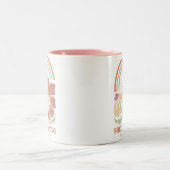 She is strong Bible Verse  ツートーンマグカップ (中央)