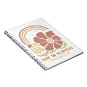 She is strong Bible Verse  ノートブック (右側)