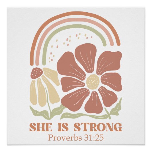 She is strong Bible Verse  ポスター (正面)