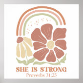 She is strong Bible Verse  ポスター (正面)