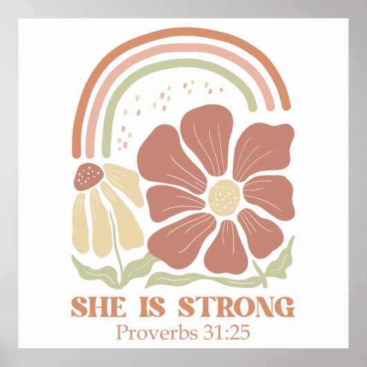 She is strong Bible Verse  ポスター (正面)