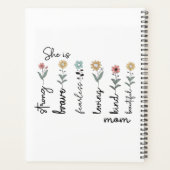 She is Strong, Brave, Fearless, Loving Mothers Day プランナー手帳 (裏面)