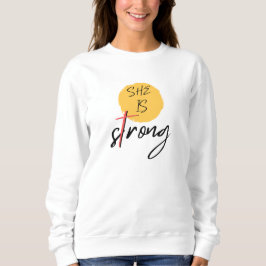 She Is Strong Cross Graphic T-Shirt スウェットシャツ
