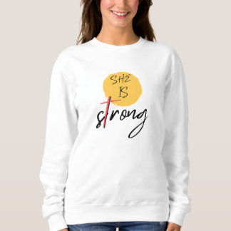 She Is Strong Cross Graphic T-Shirt スウェットシャツ