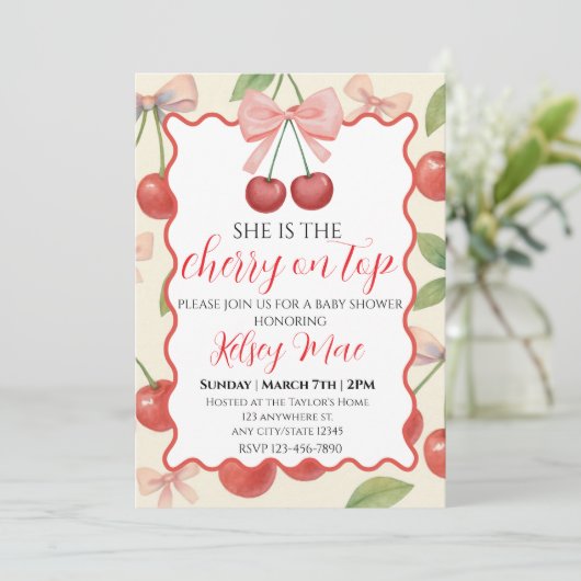 She Is The Cherry On Top Invitation 招待状 (スタンド正面)